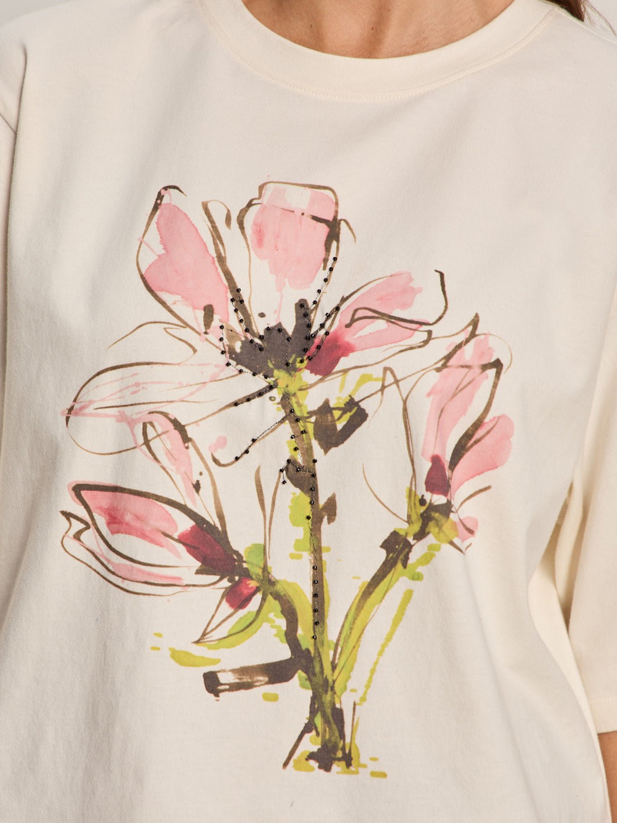 Sanctuary Clothing New - BELLE ARTIST TEE FLEUR