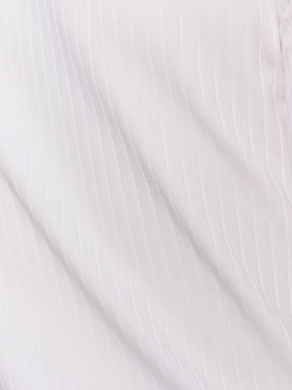 Sanctuary Clothing Classic - BOATNECK RIBBED TOP WHITE
