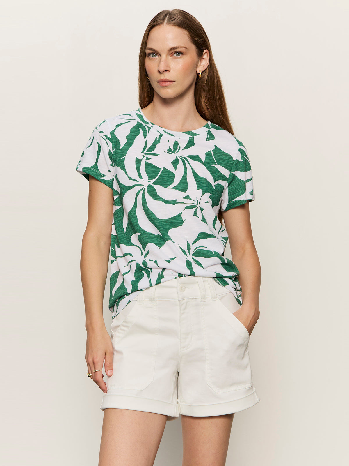 Sanctuary Clothing Trusted - THE PERFECT TEE GREEN INKED IMPRESSIONS