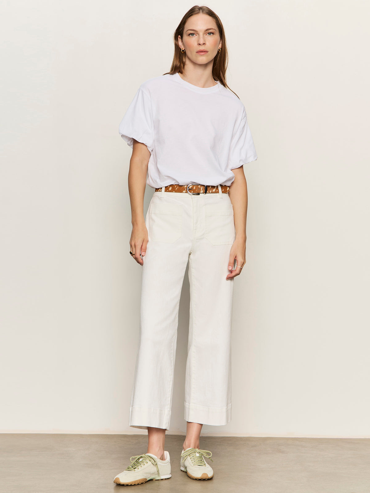 Sanctuary Clothing Great Value - PLEAT BUBBLE TEE WHITE