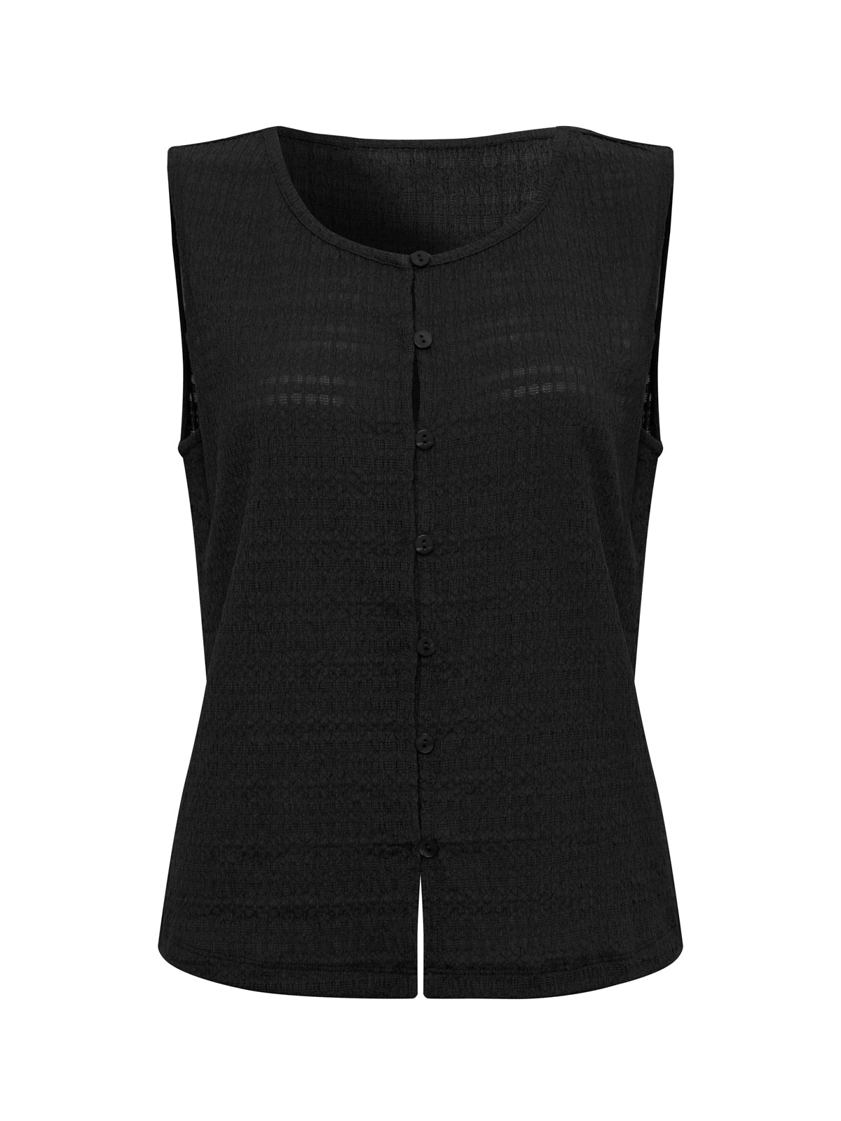 Sanctuary Clothing Sale - TEXTURED VACATION SHELL BLACK