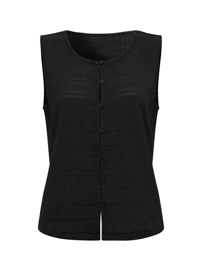 Sanctuary Clothing Sale - TEXTURED VACATION SHELL BLACK
