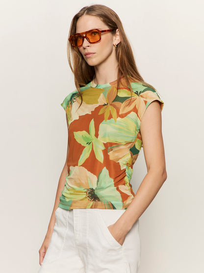 Sanctuary Clothing Premium - RUCHED MUSCLE TANK GREEN HOUSE