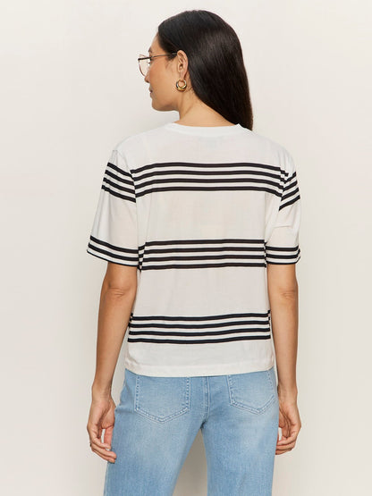 Sanctuary Clothing Everyday - TUCK IT UNDER TEE CHALK / BLACK STRIPE