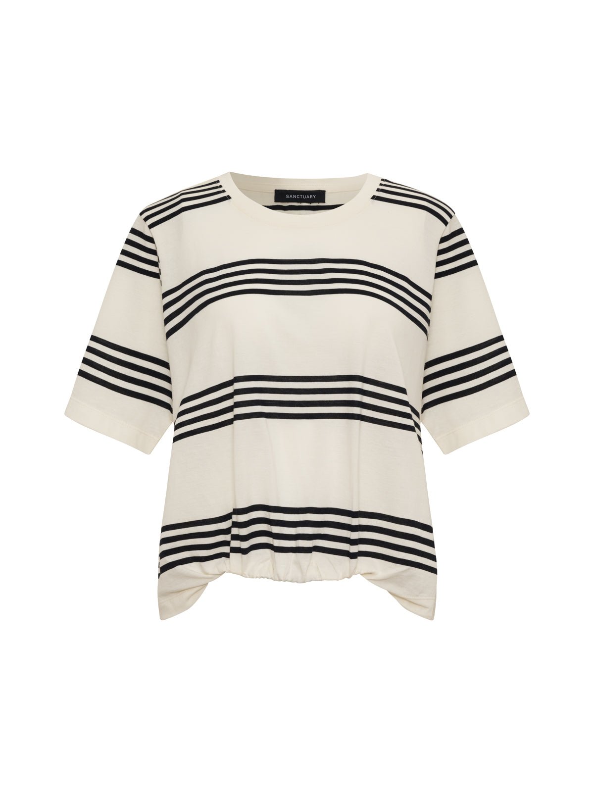 Sanctuary Clothing Everyday - TUCK IT UNDER TEE CHALK / BLACK STRIPE