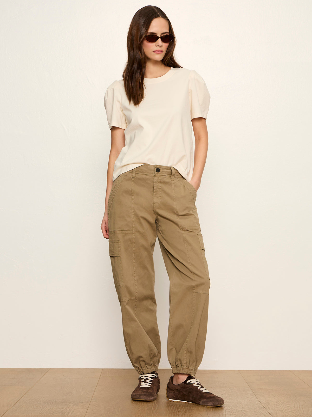 Sanctuary Clothing Discount - PLEATED TEE COLLAGEN