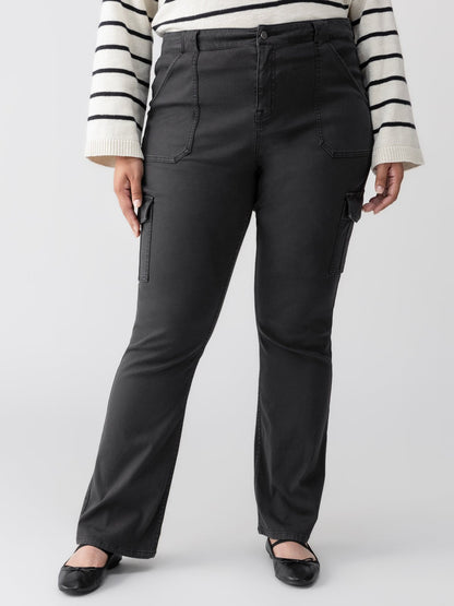 Sanctuary Clothing New - Sculpted Hayden Bootcut Standard Rise Pant Black Extended Sizing