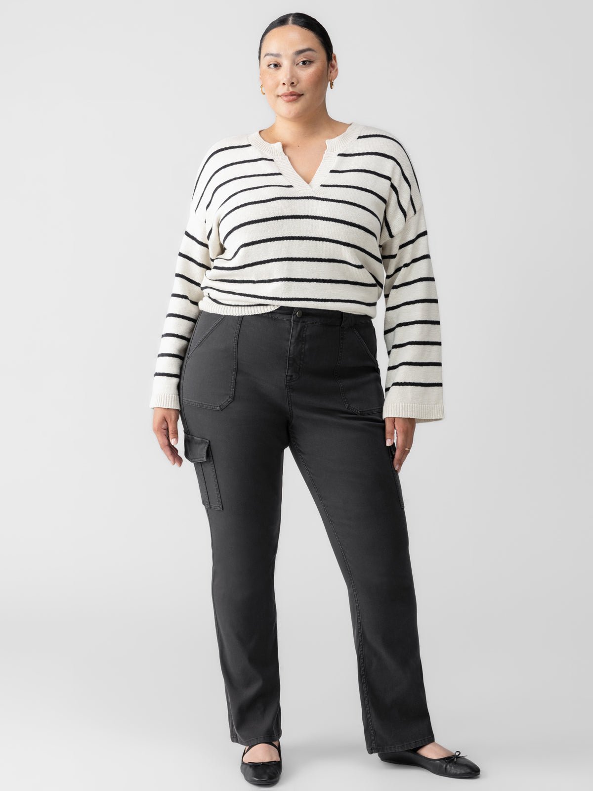Sanctuary Clothing New - Sculpted Hayden Bootcut Standard Rise Pant Black Extended Sizing