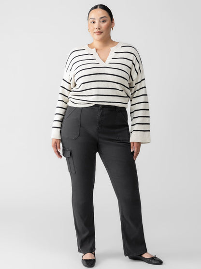 Sanctuary Clothing New - Sculpted Hayden Bootcut Standard Rise Pant Black Extended Sizing