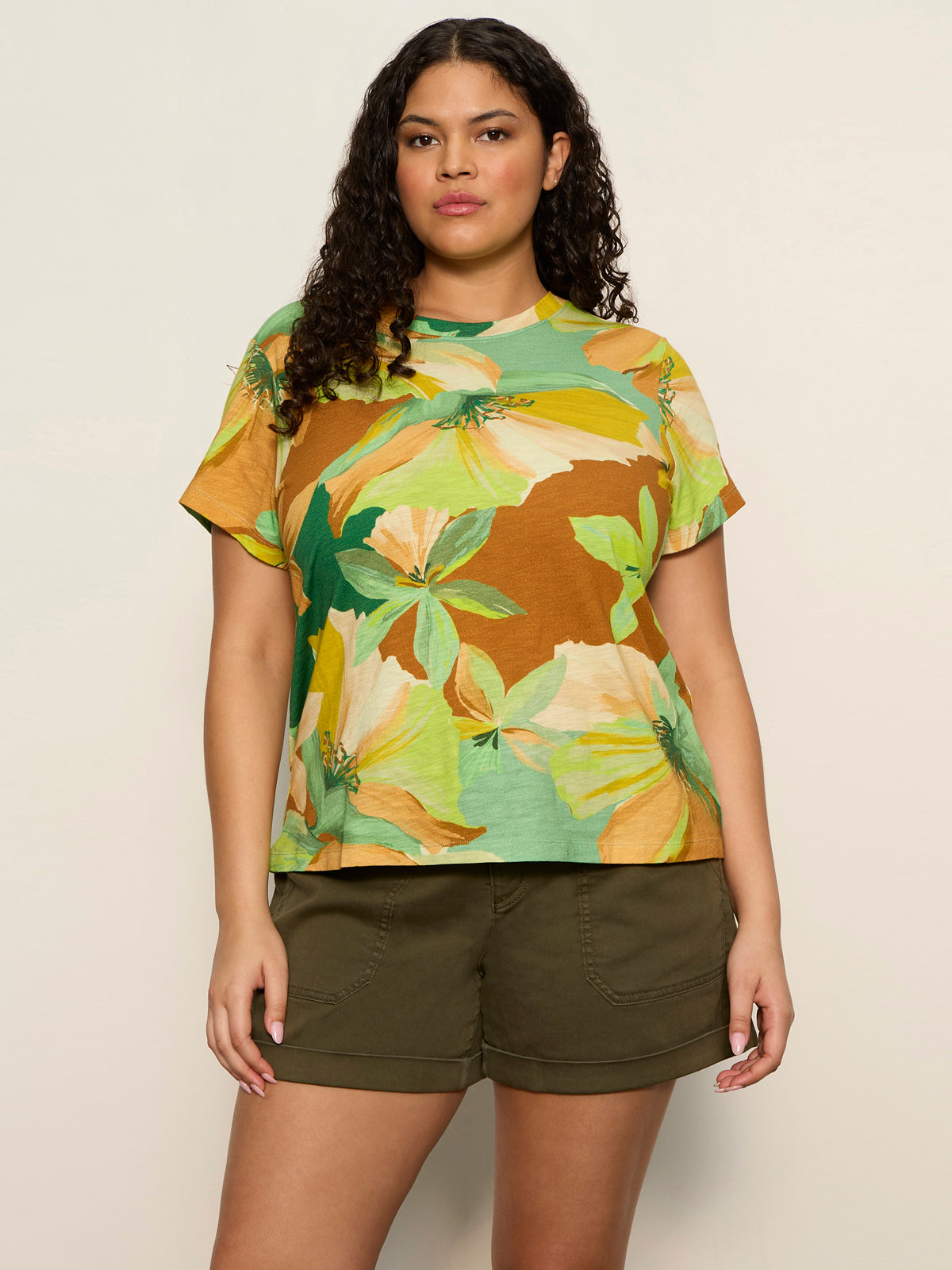 Sanctuary Clothing Trusted - The Perfect Tee Green House Extended Sizing
