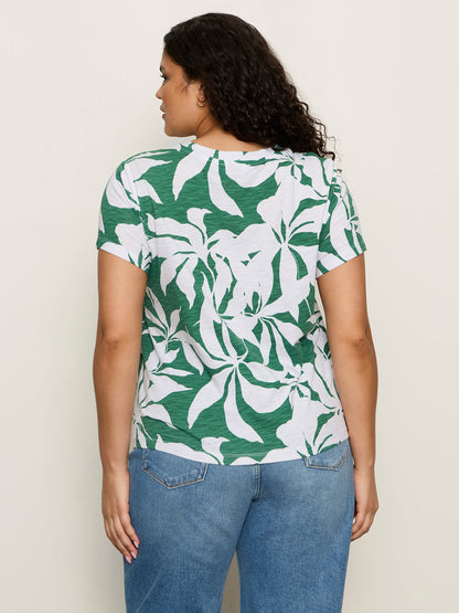 Sanctuary Clothing Discount - The Perfect Tee Green Inked Impressions Extended Sizing