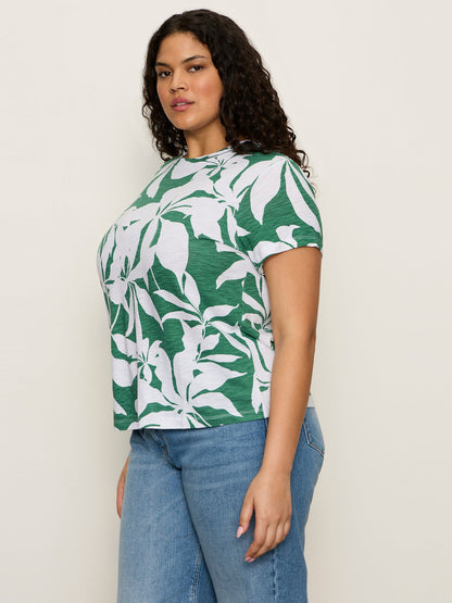 Sanctuary Clothing Discount - The Perfect Tee Green Inked Impressions Extended Sizing