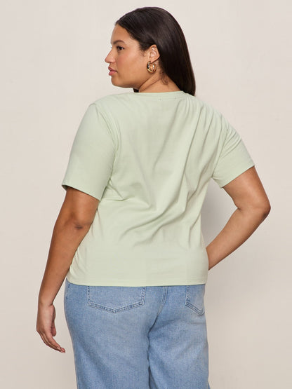 Sanctuary Clothing Latest - Soft Twist Tee Detox Green Extended Sizing