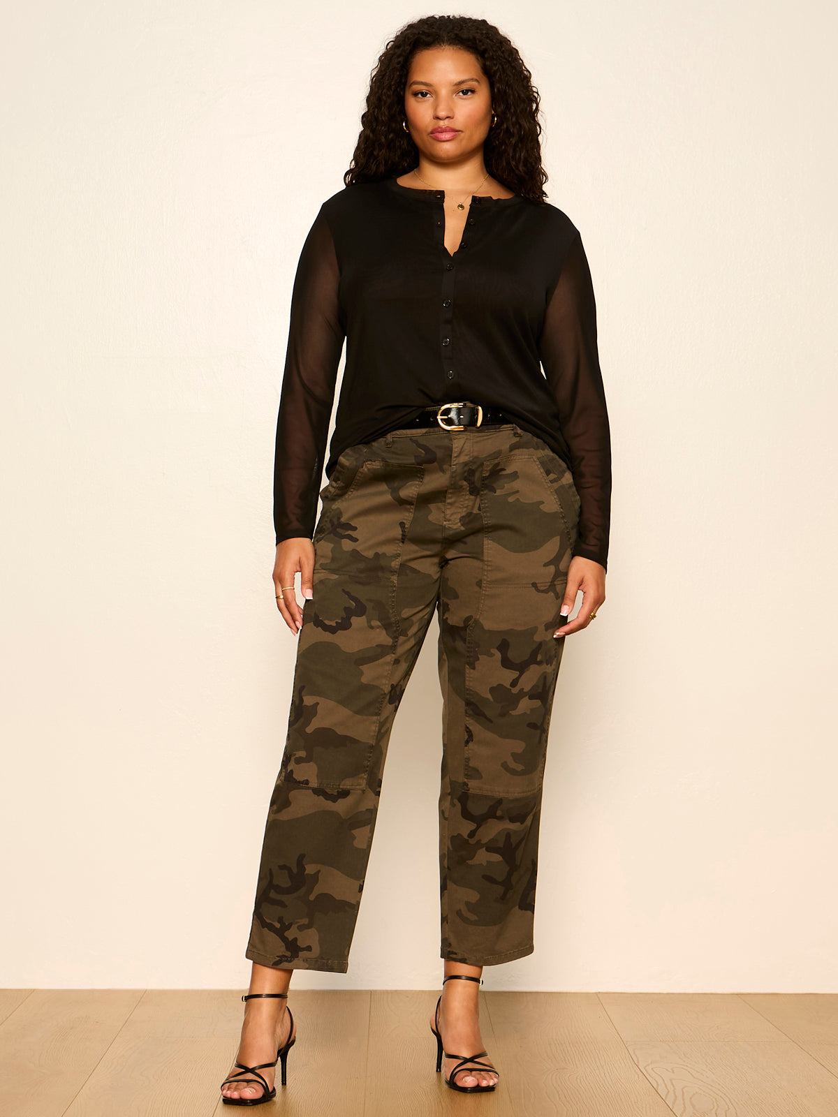 Sanctuary Clothing Customer Favorite - Mesh Long Sleeve Cardigan Black Extended Sizing