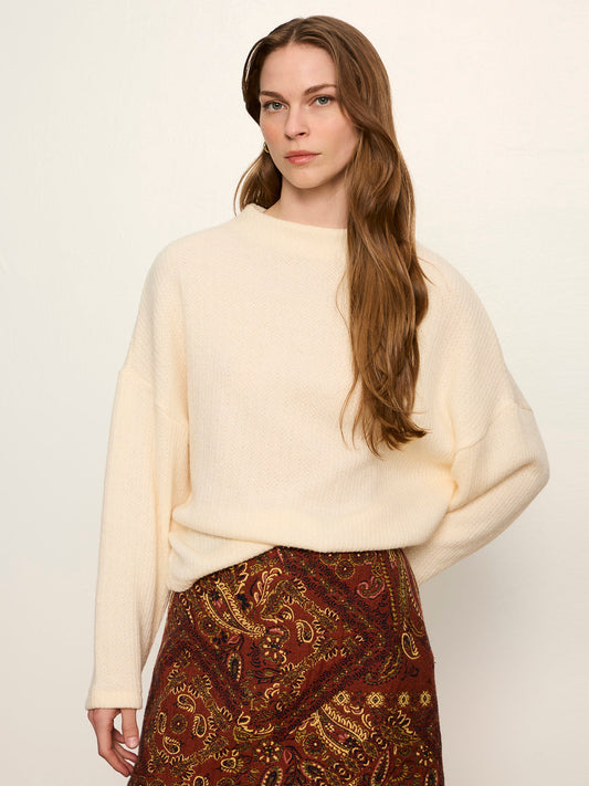 Sanctuary Clothing Great Value - Ribbed Dolman Sweatshirt Bone