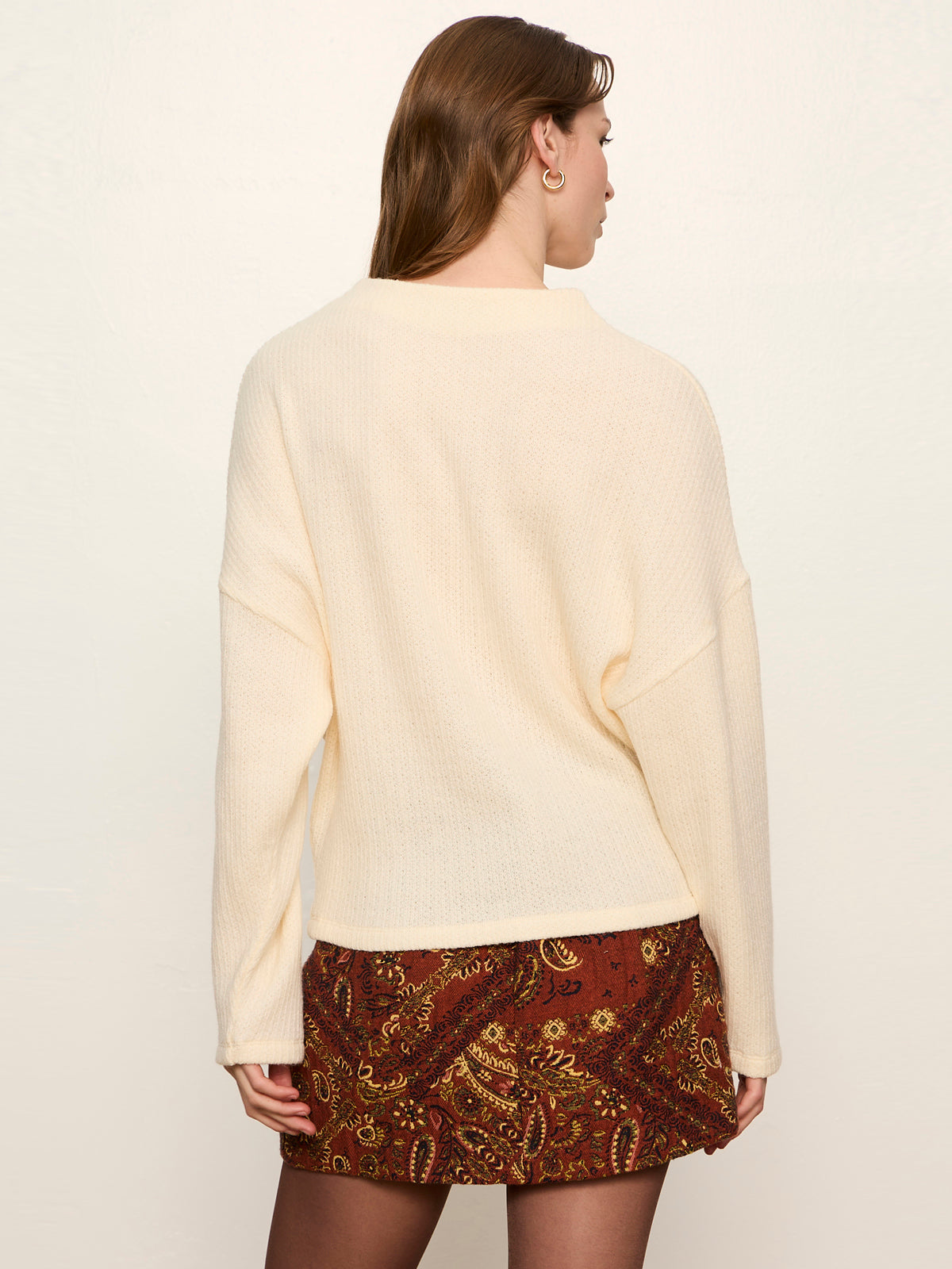 Sanctuary Clothing Great Value - Ribbed Dolman Sweatshirt Bone
