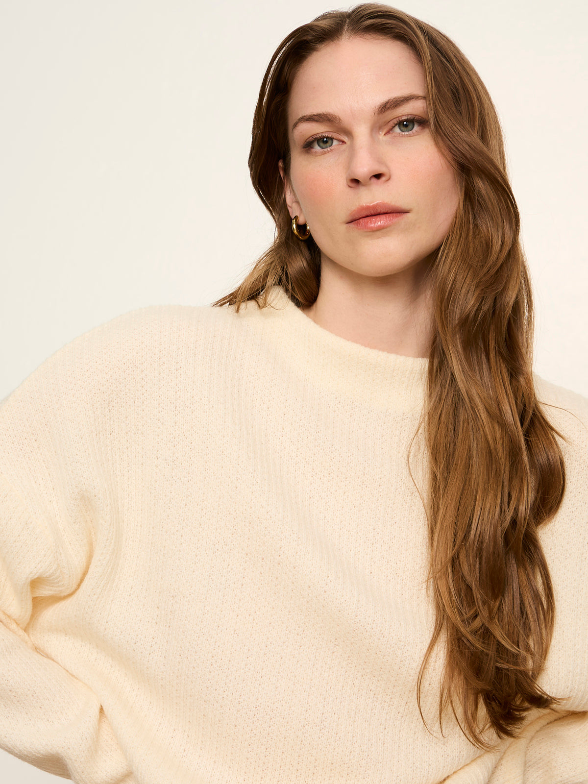 Sanctuary Clothing Great Value - Ribbed Dolman Sweatshirt Bone