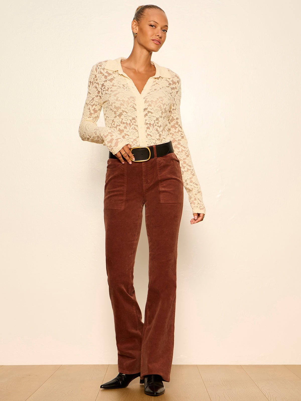 Sanctuary Clothing Smart Buy - Dreamer Lace Shirt Bone