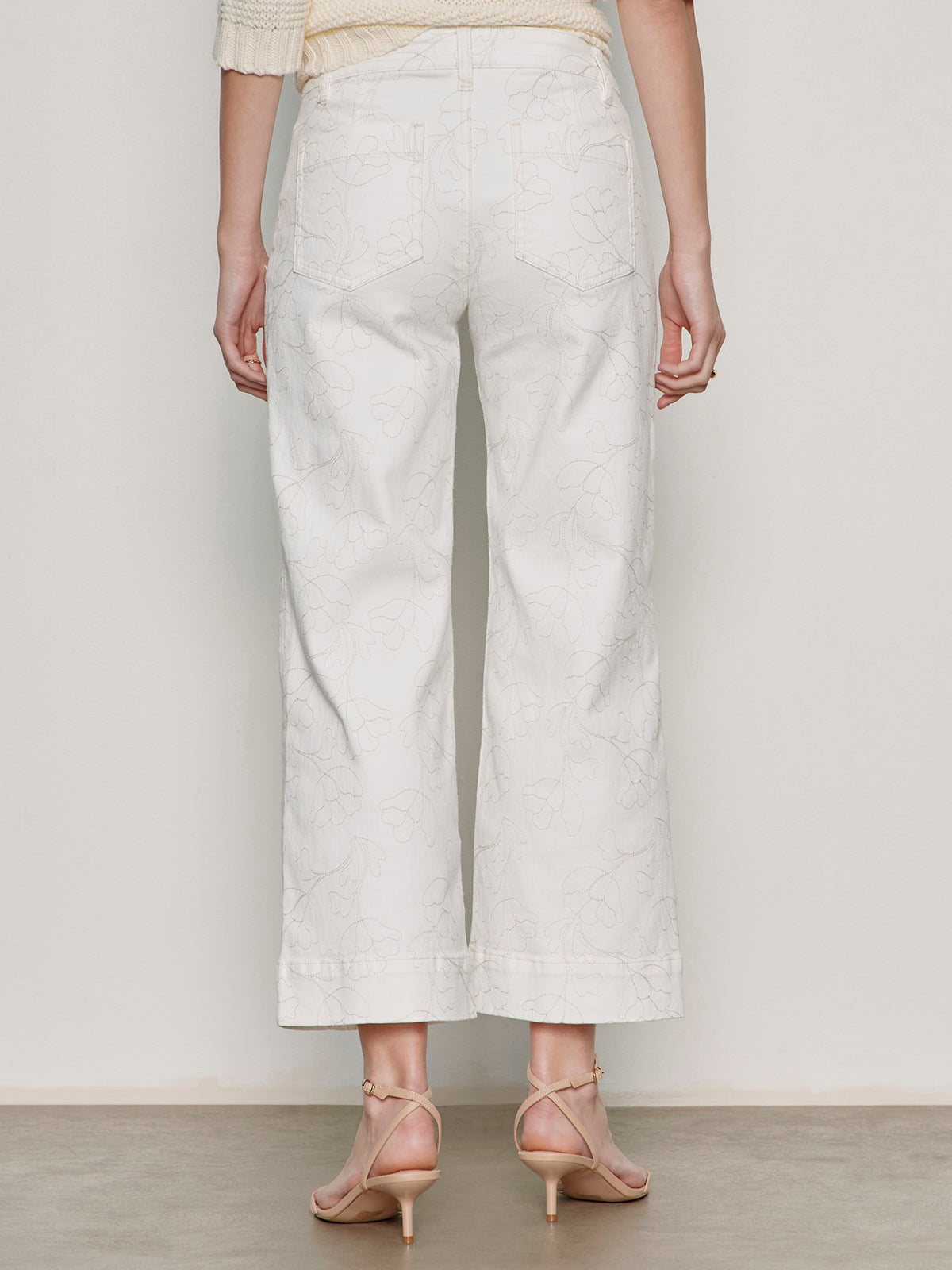 Sanctuary Clothing Deals - The Marine Crop Jean Chalk Petite Sizing