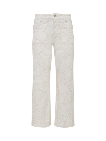 Sanctuary Clothing Deals - The Marine Crop Jean Chalk Petite Sizing
