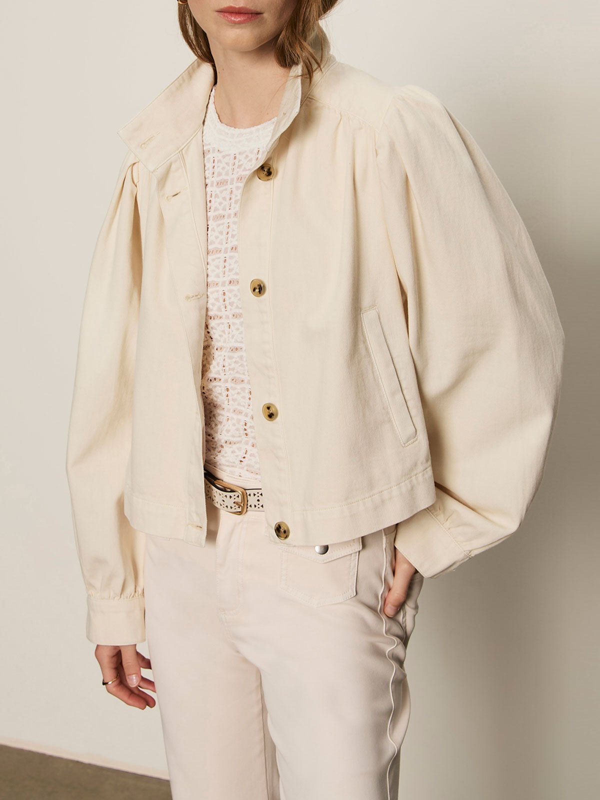 Sanctuary Clothing Deals - Charlotte Twill Jacket Collagen Petite Sizing